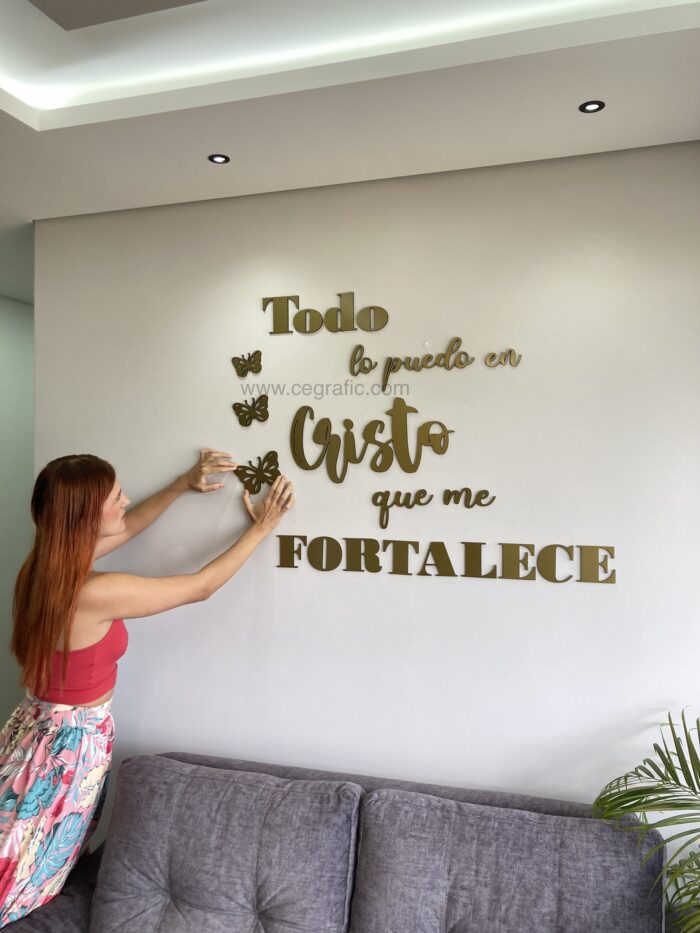 Frase Todo lo puedo en Cristo que me fortalece