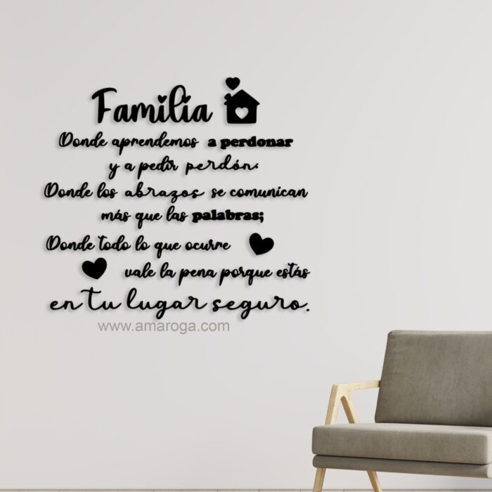 Frase Familia donde aprendemos a perdonar y a pedir perdón... (frase completa) - Image 2