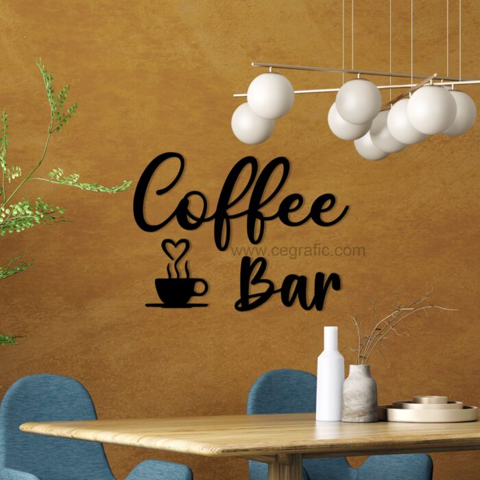 Frase Coffee Bar con taza