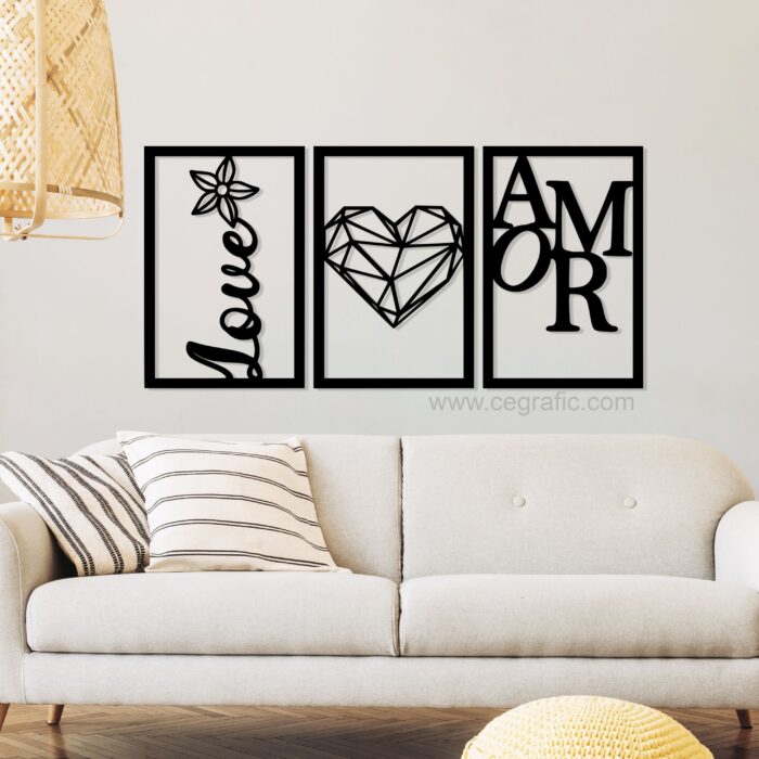 Set 3 Love amor y corazón
