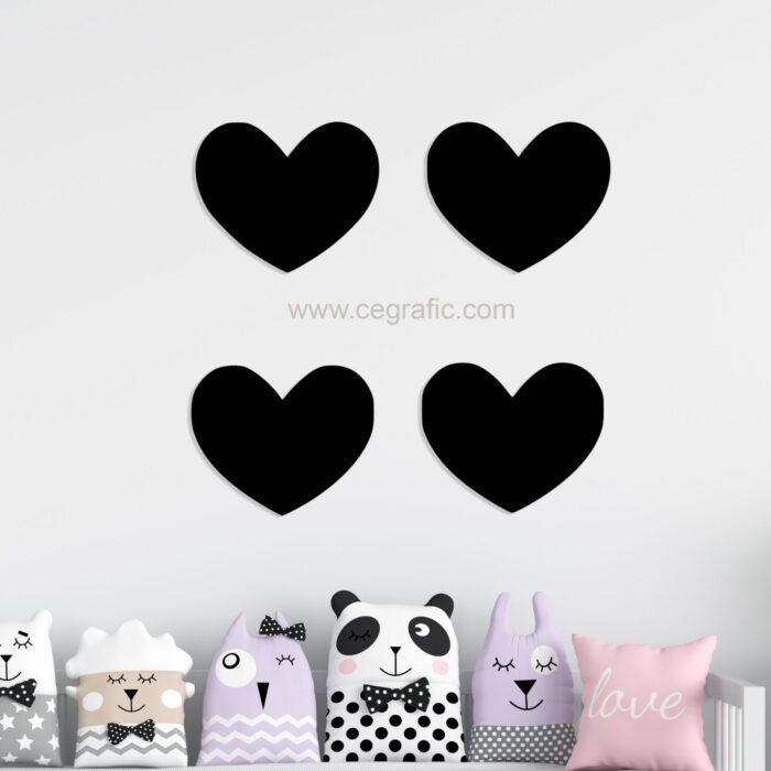 Set de 4 corazones