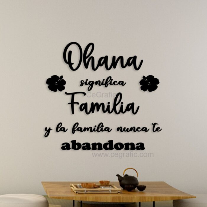 Frase Ohana significa familia (completa)
