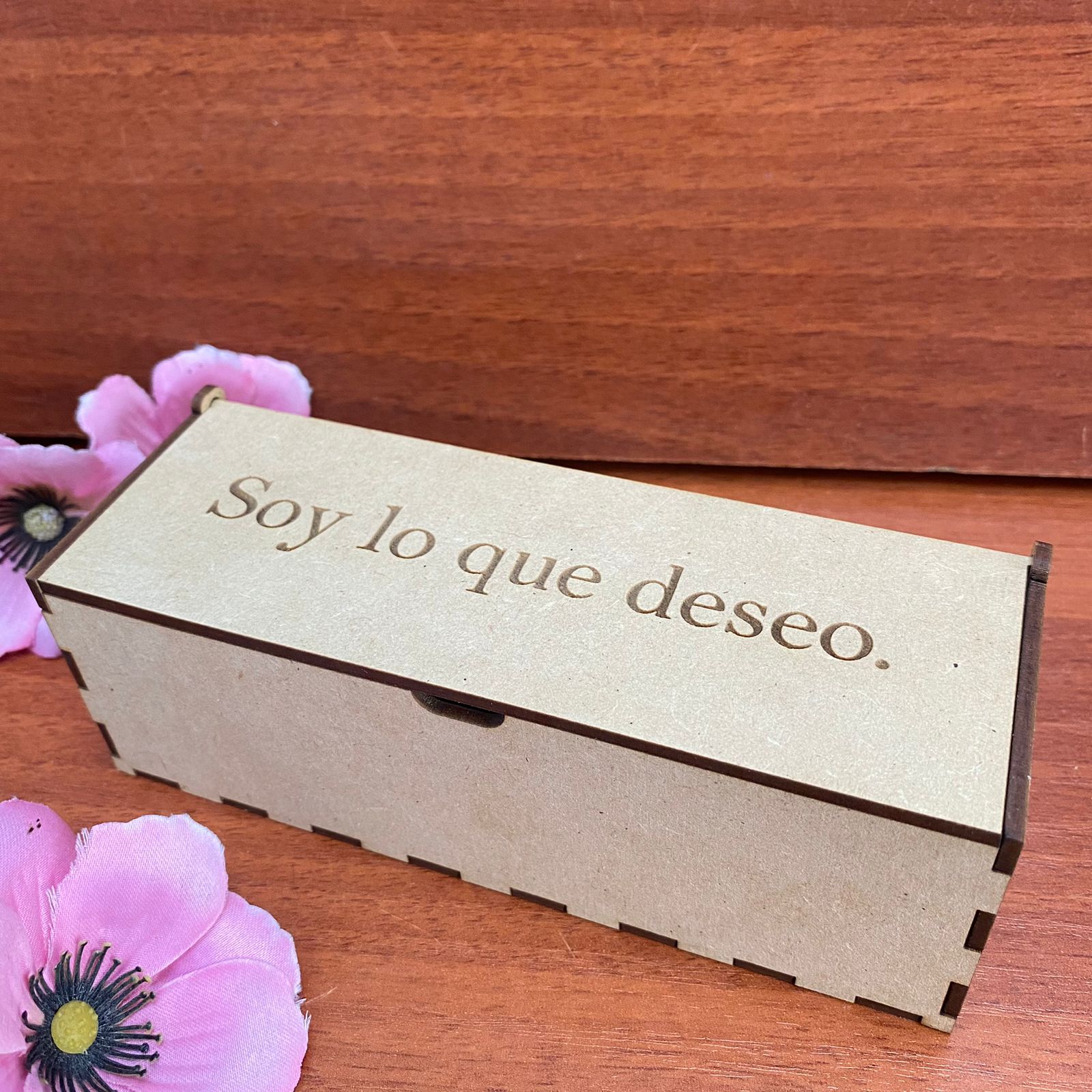 Cajita de deseos - tres velitas y caja madera. - Image 2