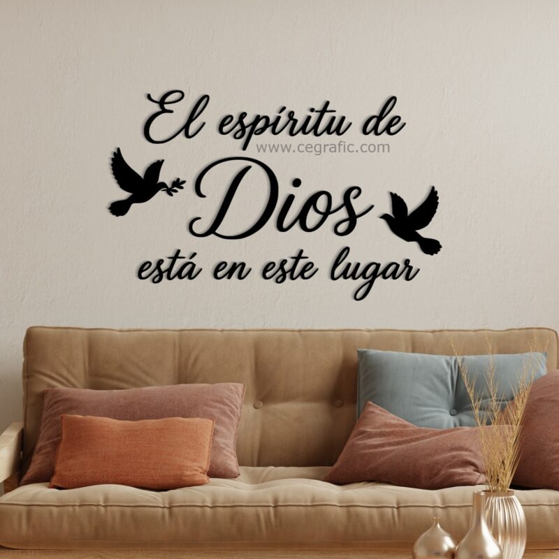 Frase El Espíritu de Dios está en este lugar.